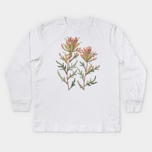 Wyoming State Flower Indian Paintbrush Kids Long Sleeve T-Shirt